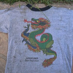 Vtg Dragon T Shirt